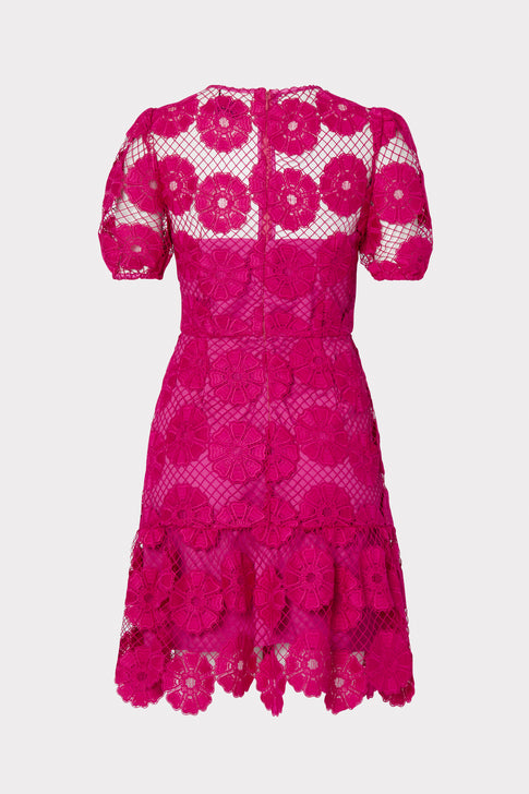 Yasmin Daisy Lace Dress Milly Pink Image 4 of 4