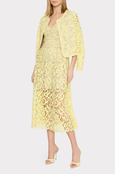 3D Garden Lace Jacket Yellow Image 2 of 4