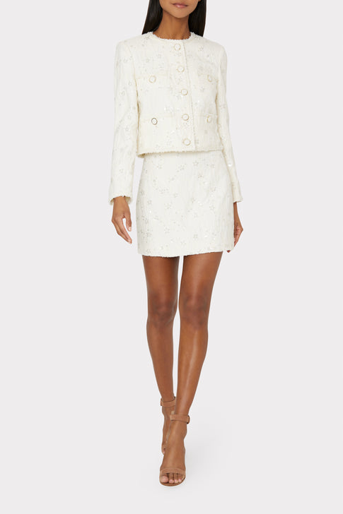 Modern Mini Beaded Skirt