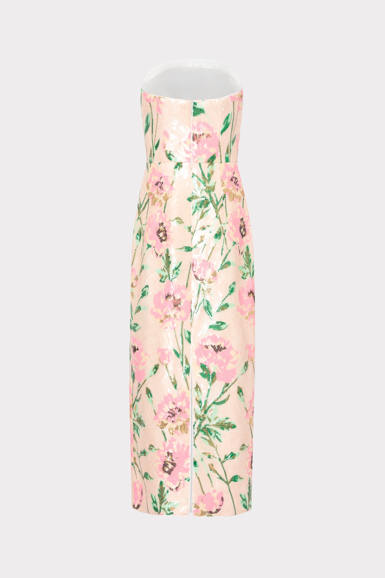Kait Floral Sequins Dress in White Multi | Milly Kait Floral Sequins Dress in White Multi | Milly