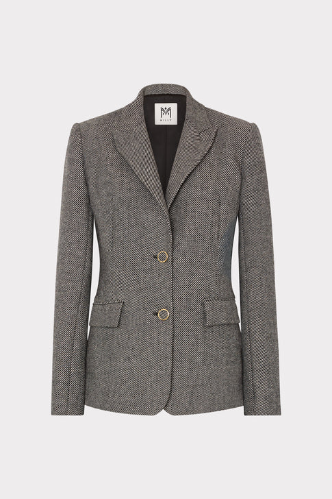 Palmer Tweed Blazer Grey Multi Image 1 of 6