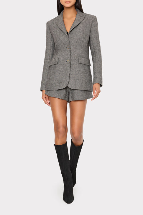 Palmer Tweed Blazer Grey Multi Image 2 of 6