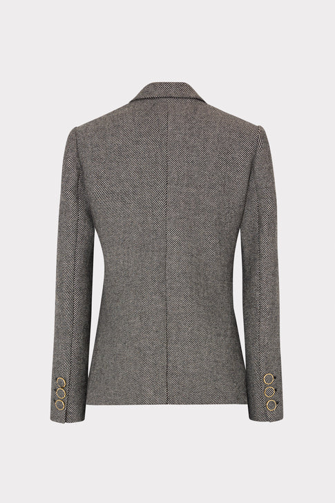 Palmer Tweed Blazer Grey Multi Image 6 of 6