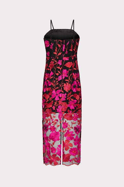 Kait Floral Embroidered Dress Pink Multi Image 5 of 5