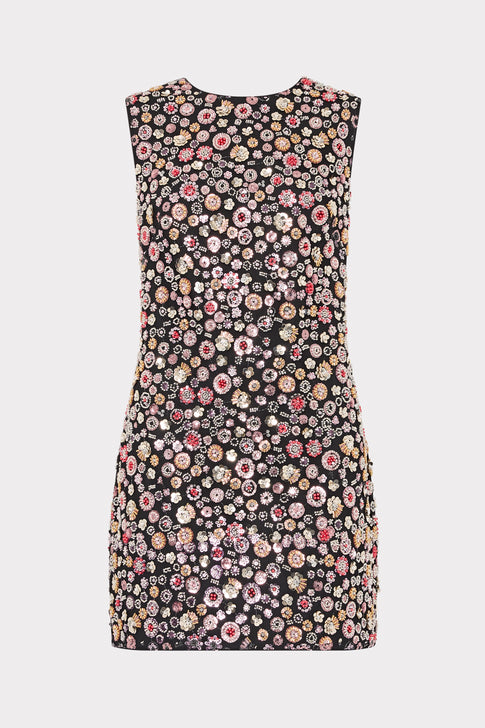 Ivette Gem Embellished Dress Black Multi Image 1 of 5