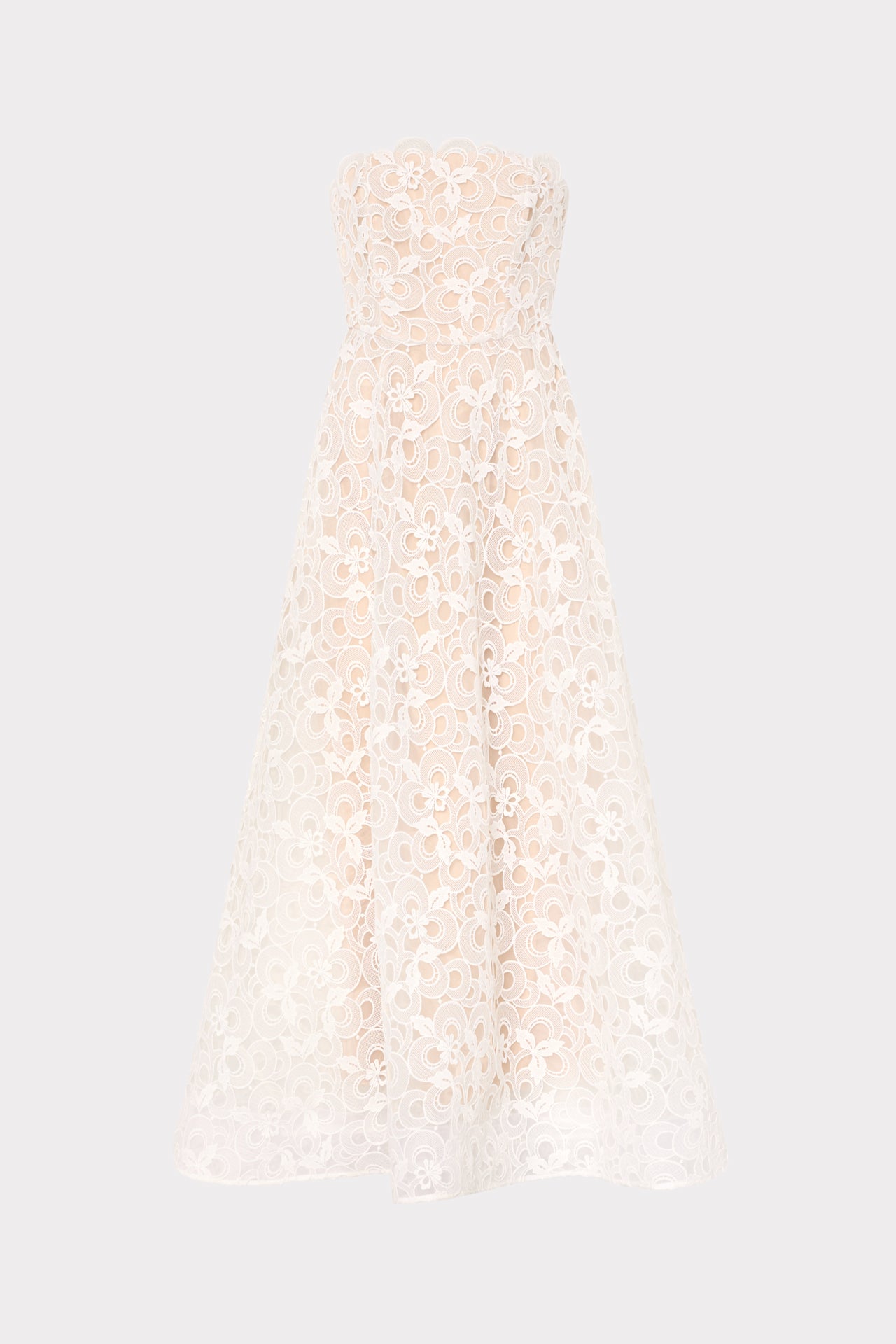 chinese dress ladies Cream Keyhole Cut Out Floral Lace Mini Dress main image 0