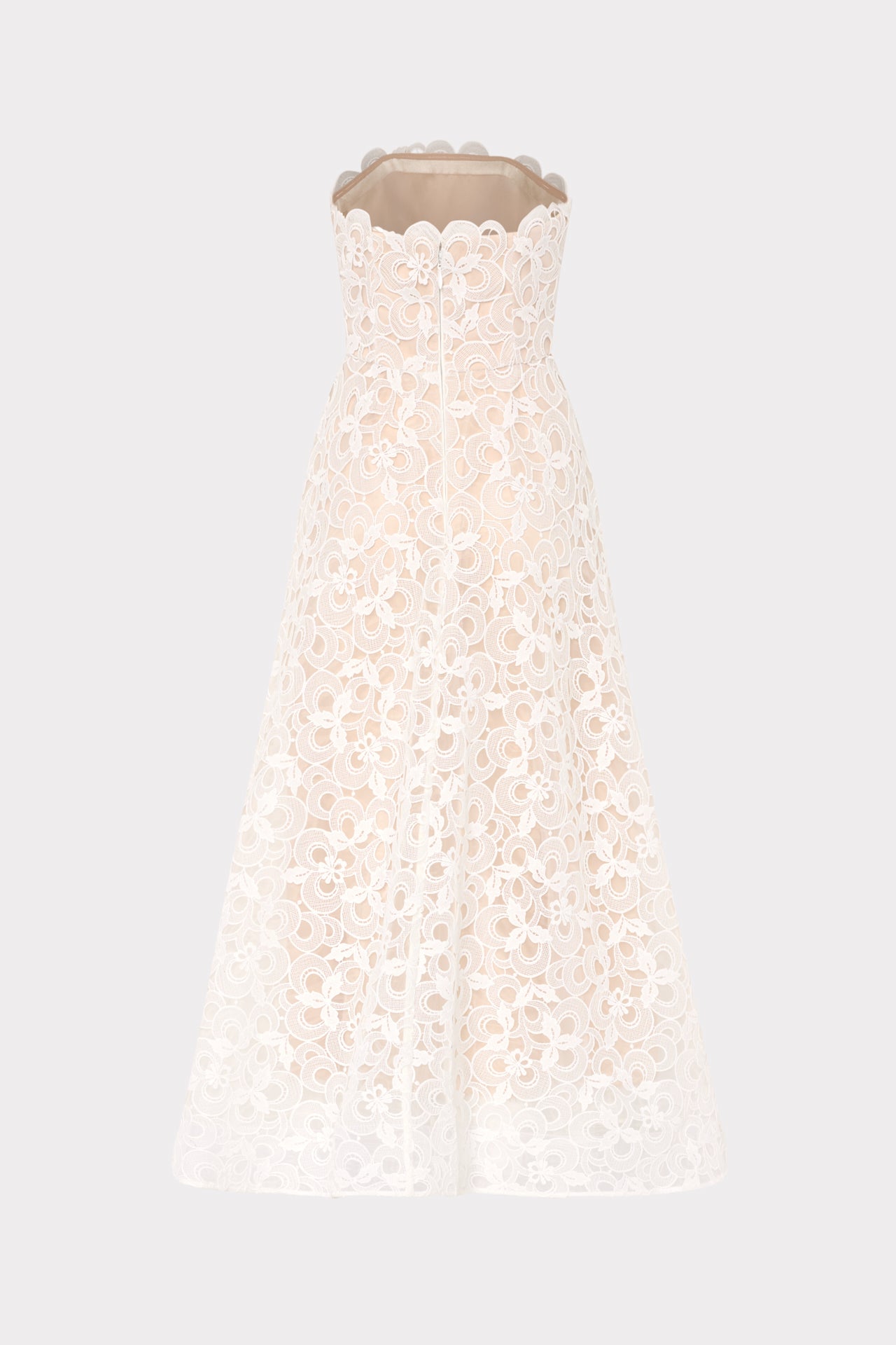 Milly Women's Petunia Lace Gown - White - Size 12 Milly Women's Petunia Lace Gown - White - Size 12