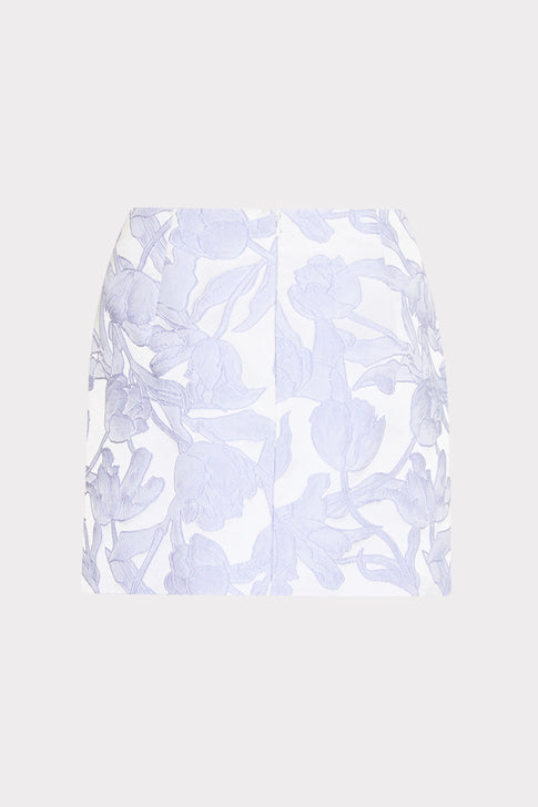 Tulip Jacquard Modern Mini Skirt Periwinkle/Multi Image 4 of 5