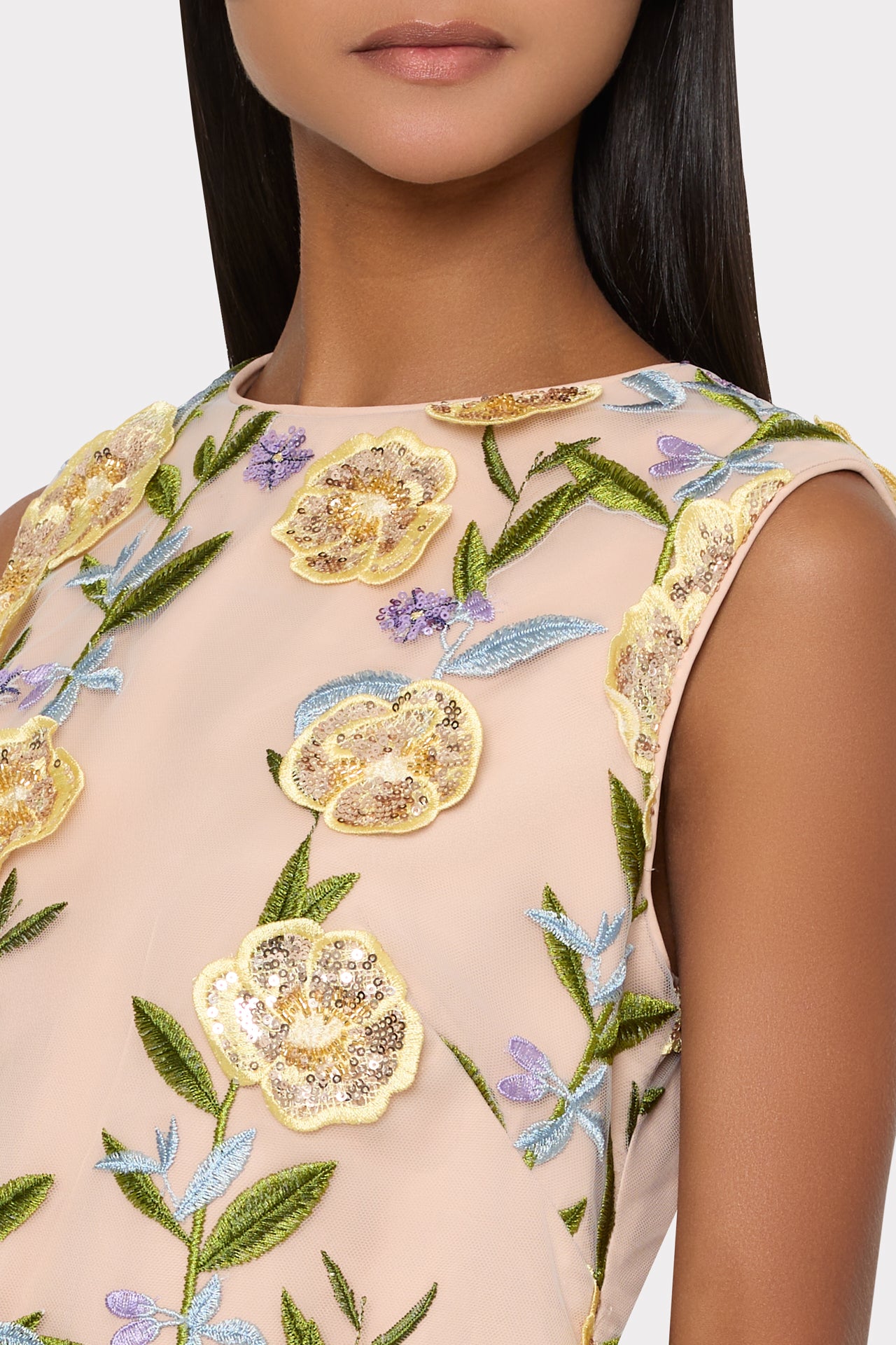 ivy embroidered sequin mini dress IVY MINI DRESS main image 0