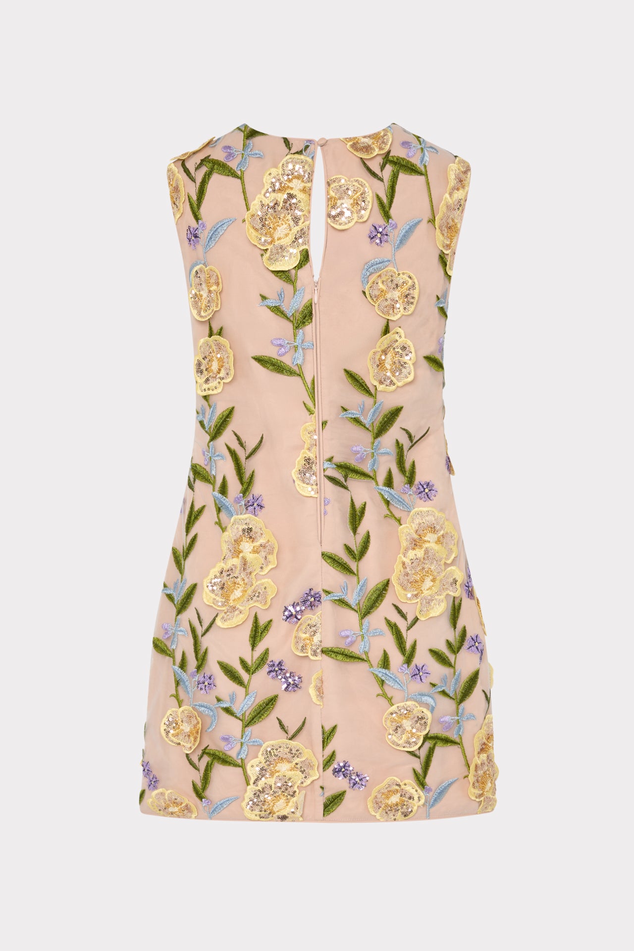 sachin and babi light blue dress Ivette Embroidered Sequin Mini Dress
