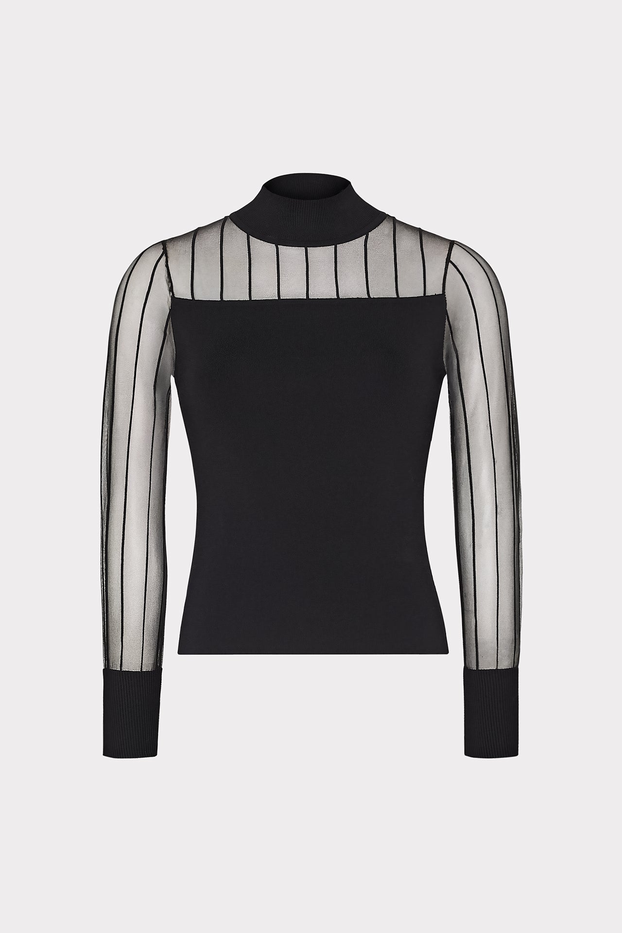 UNLENS  アンリアン　sheer knit crew neck tops Sheer Sweater Crewneck Easy Pullover in Dark Navy