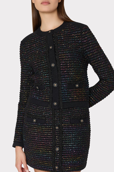Sequin Textured Cardigan Multi Image 3 of 4