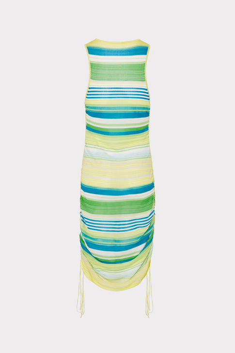 Natalie Ruched Stripe Dress