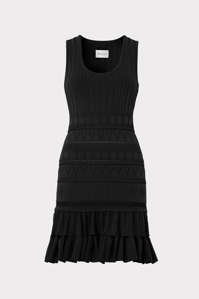 Pepper Knit Ruffle Mini Dress