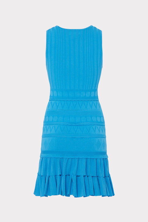 Pepper Knit Ruffle Mini Dress