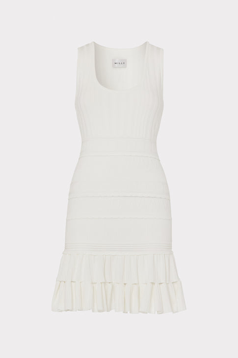 Pepper Knit Ruffle Mini Dress