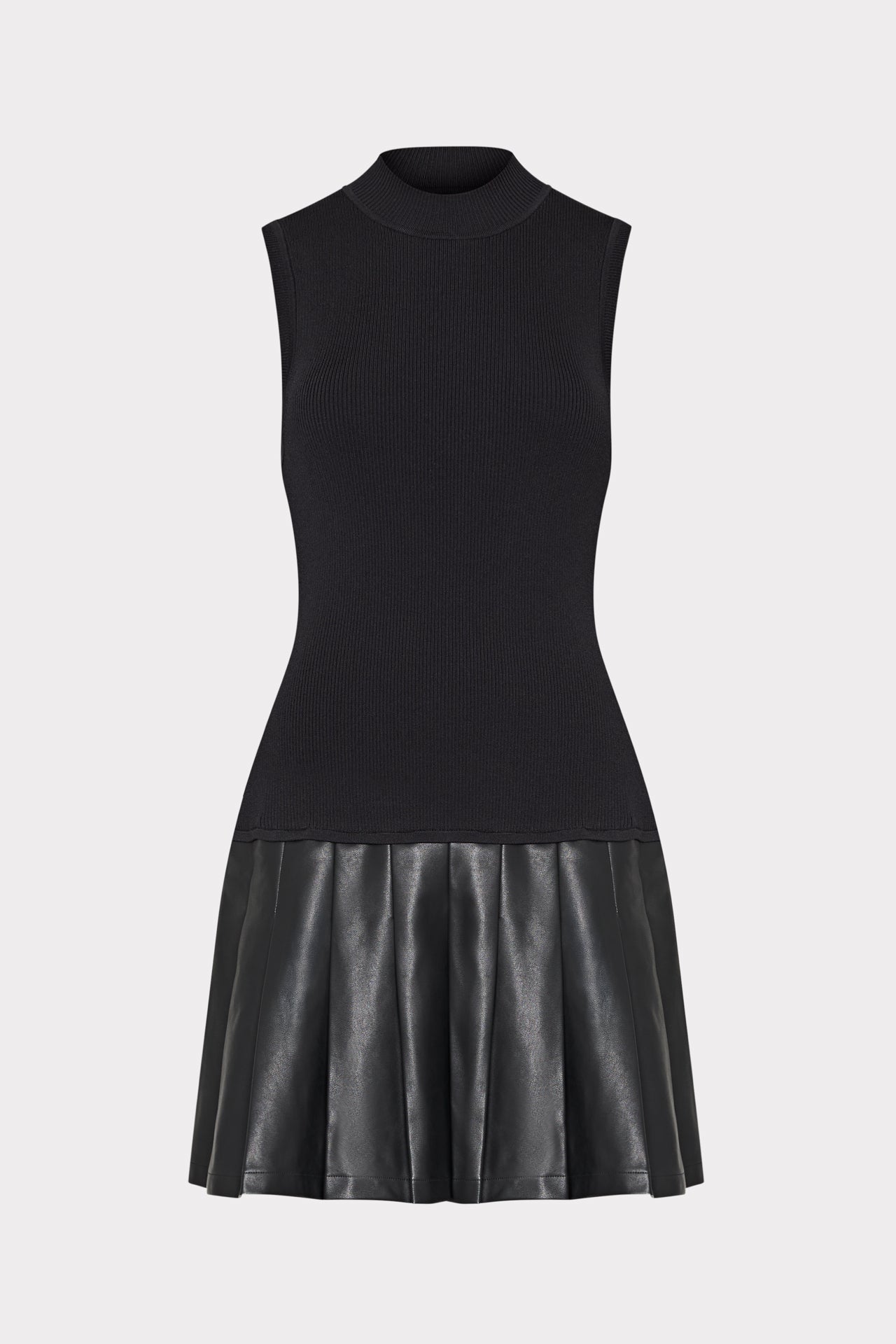 alltaa knitted bodice dress with pleather skirt Hyacinth House Almond Knit Anya Midi Dress Almond / XS main image 1