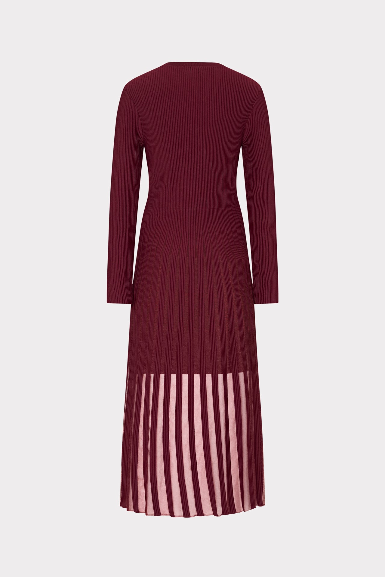 Milly Sheer Knit Long Sleeve Midi Dress Large Milly Sheer Knit Long Sleeve Midi Dress Large