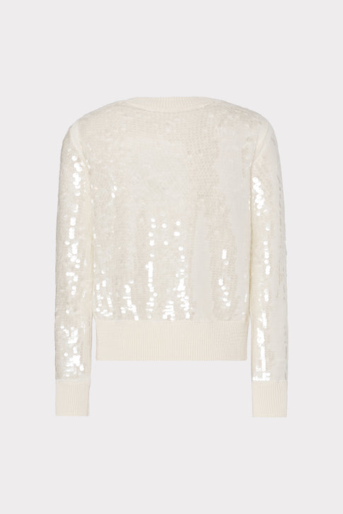 Ilaria Sequin V-Neck Sweater