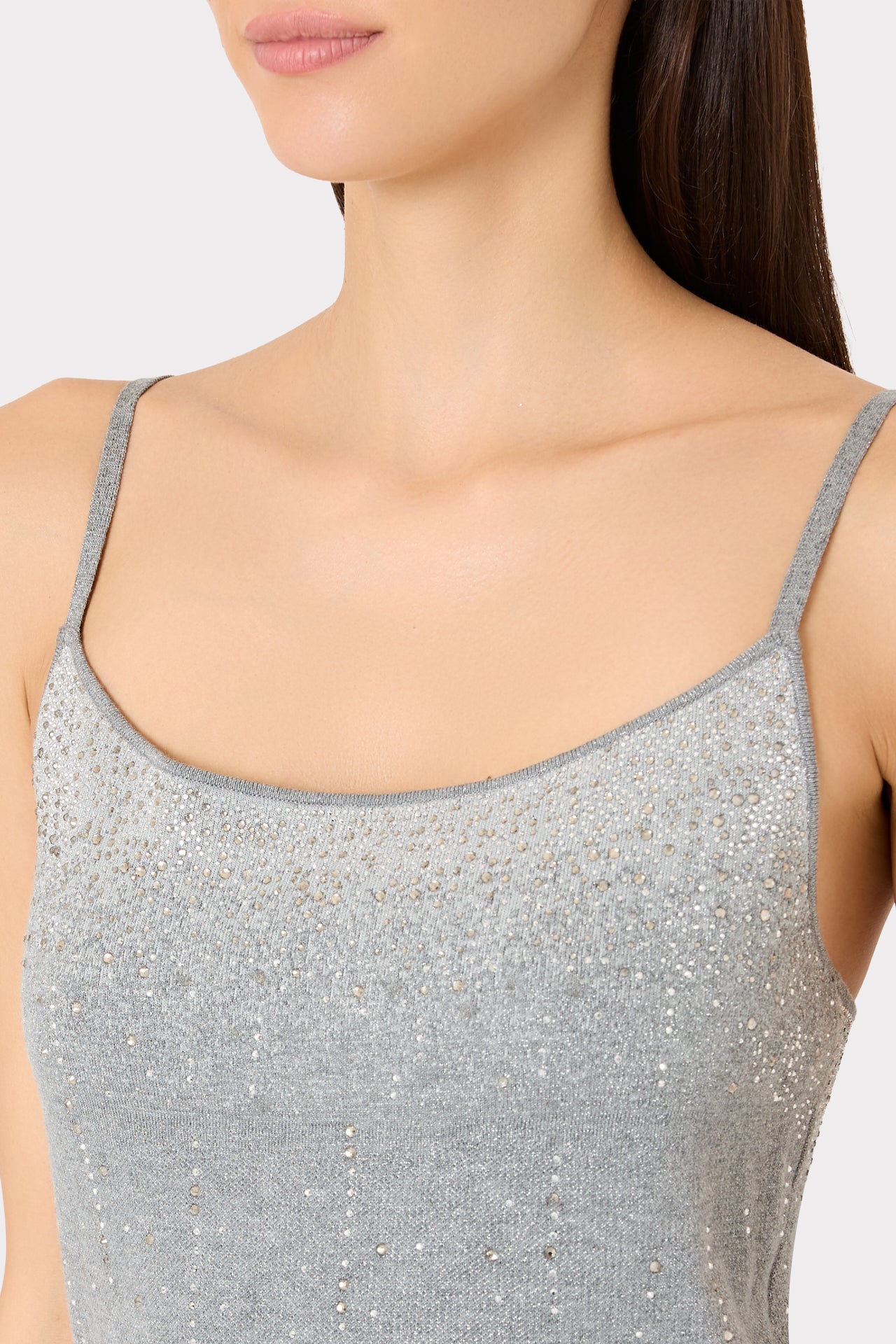 Milly Ricky Metallic Rhinestone Spaghetti Straight Milly Ricky Metallic Rhinestone Spaghetti Straight