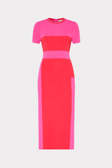 Shohona Colorblock Knit Dress in Pink Multi