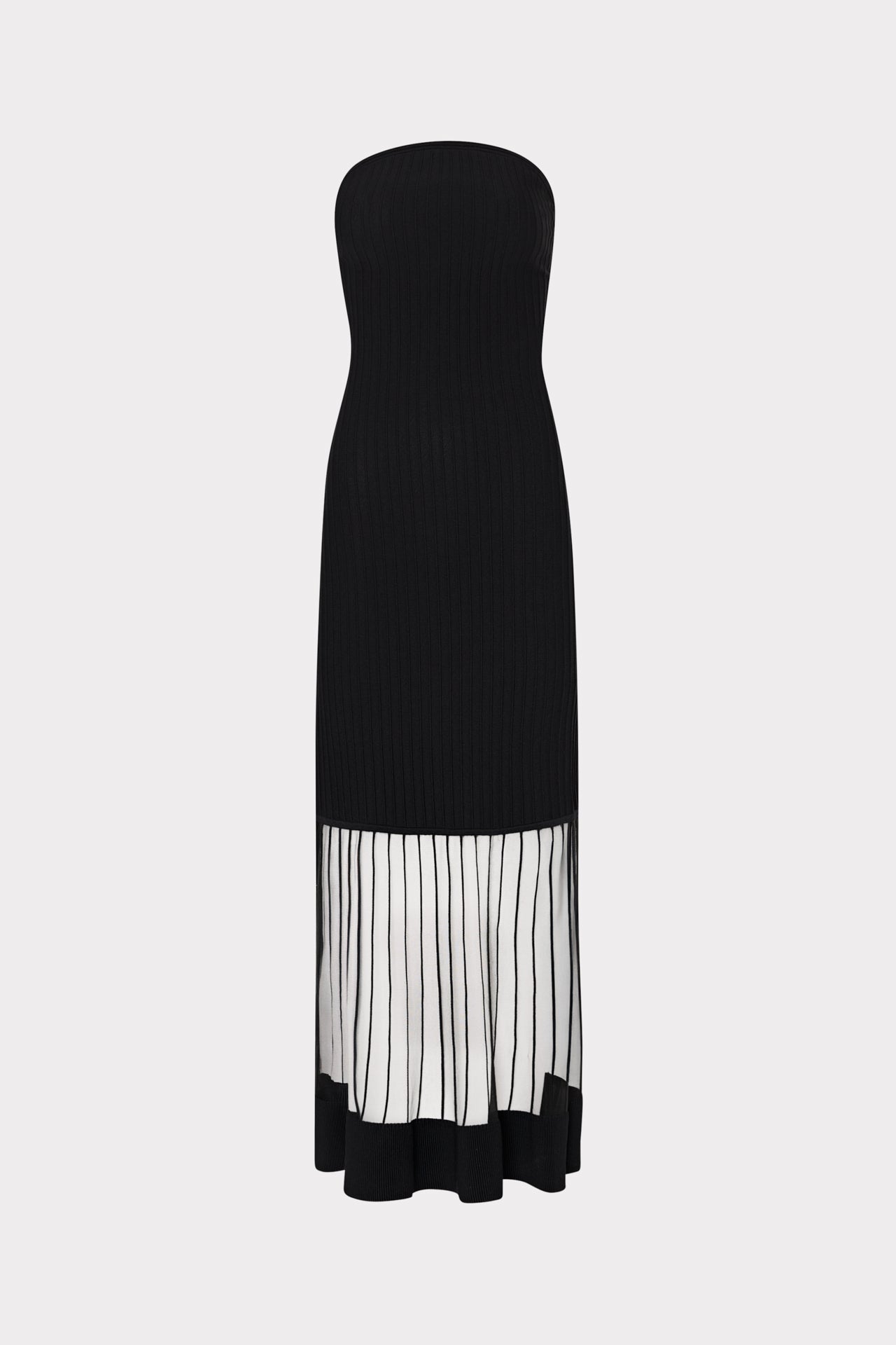 Dani Strapless Midi Dress in Black | MILLY Dani Strapless Midi Dress in Black | MILLY