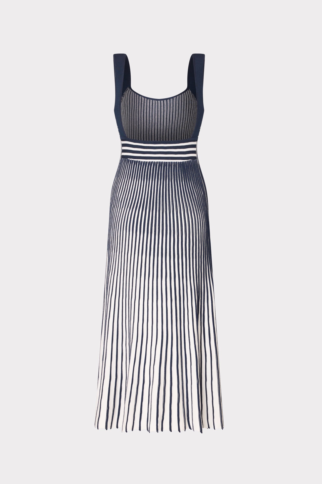 white and navy midi dress Merritt Midi Dress-Navy/ White M