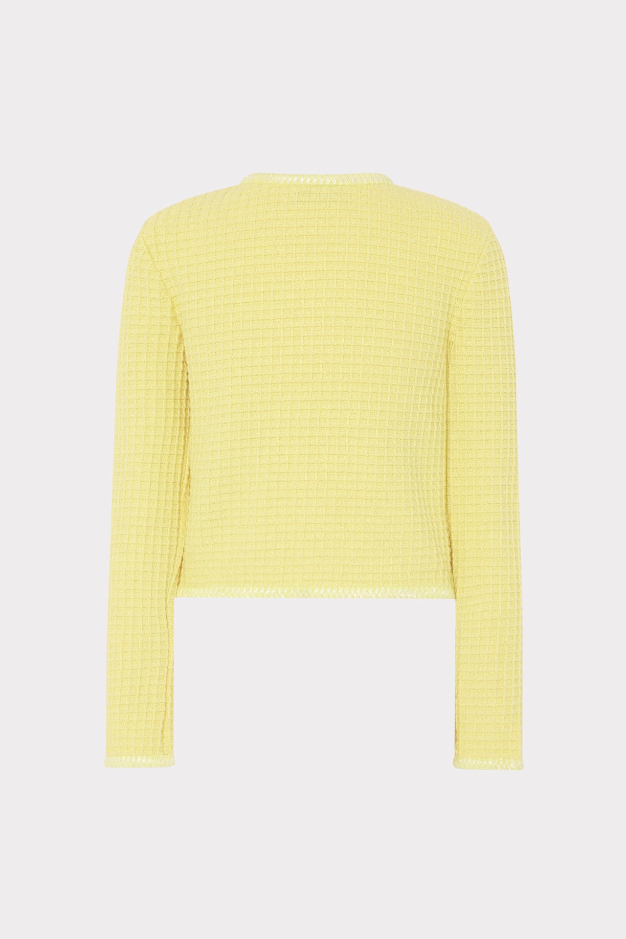 Sade Textured Cardigan in Light Yellow | MILLY