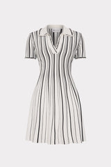 emiliana knit dress Kenna Knit Mini Dress in Black/White