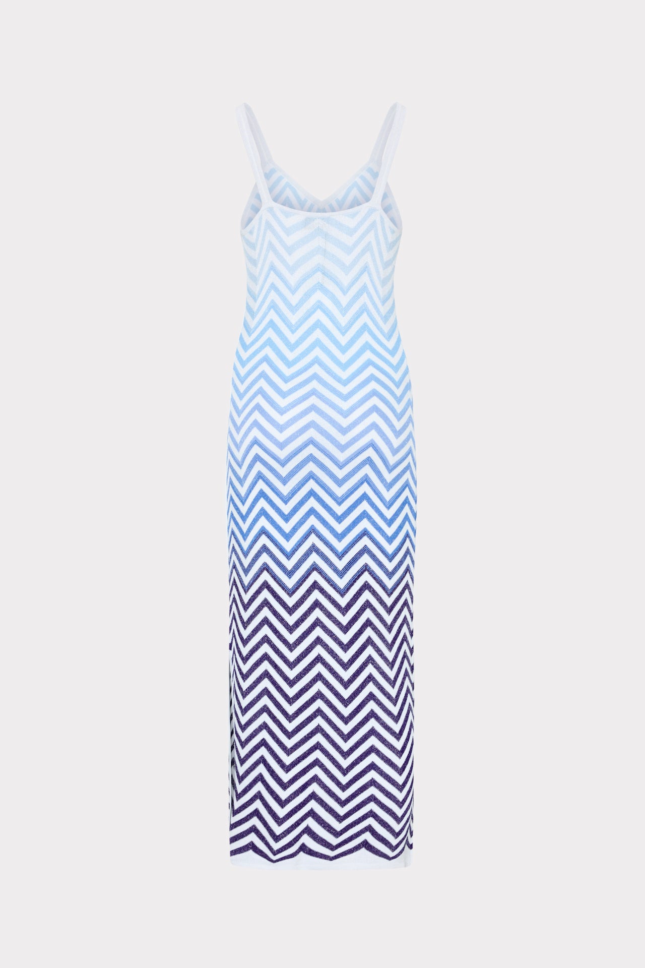 Mica Knit Midi Dress in Blue Multi | MILLY