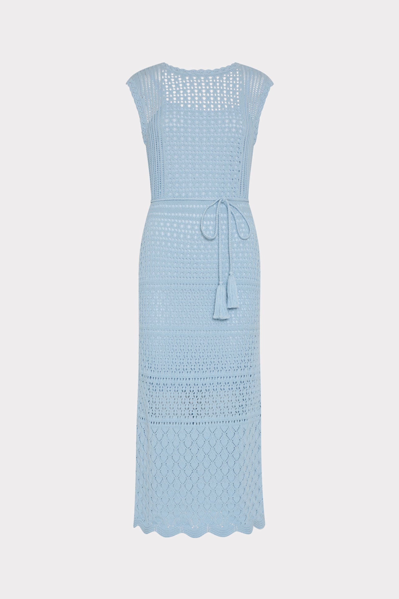 MILLY Kai Crochet Midi Dress Petite