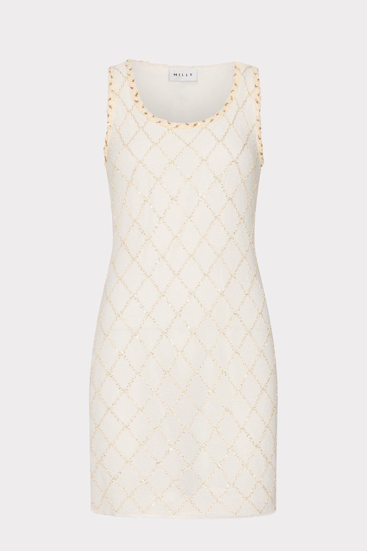 Marci Knit Mini Dress in Off White Marci Knit Mini Dress in Off White