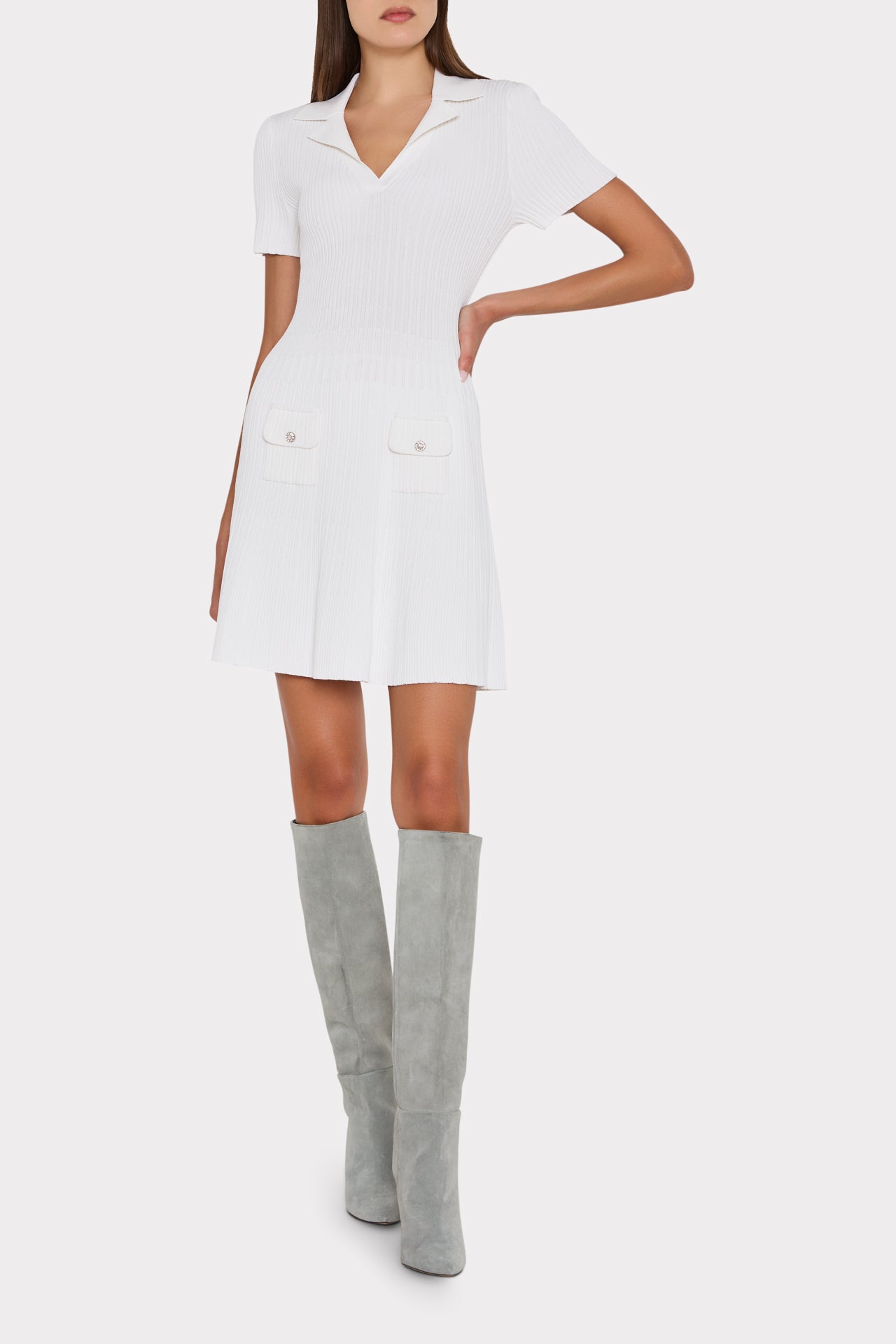 milly white dress Lace Eyelet Zip Front with Belt Fit and Flare Size 8 bring the glamour with our strapless Kait dress Milly Ivette Polka Dot Paillette