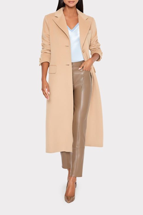 Single Breasted Wool Coat Camel Image 2 of 4