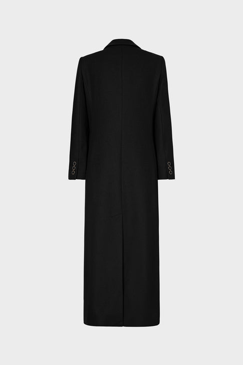 Double Breasted Wool Coat Black Image 5 of 5