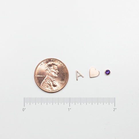 Maya Brenner Jewelry Size Guide with Ruler and Penny | MILLY