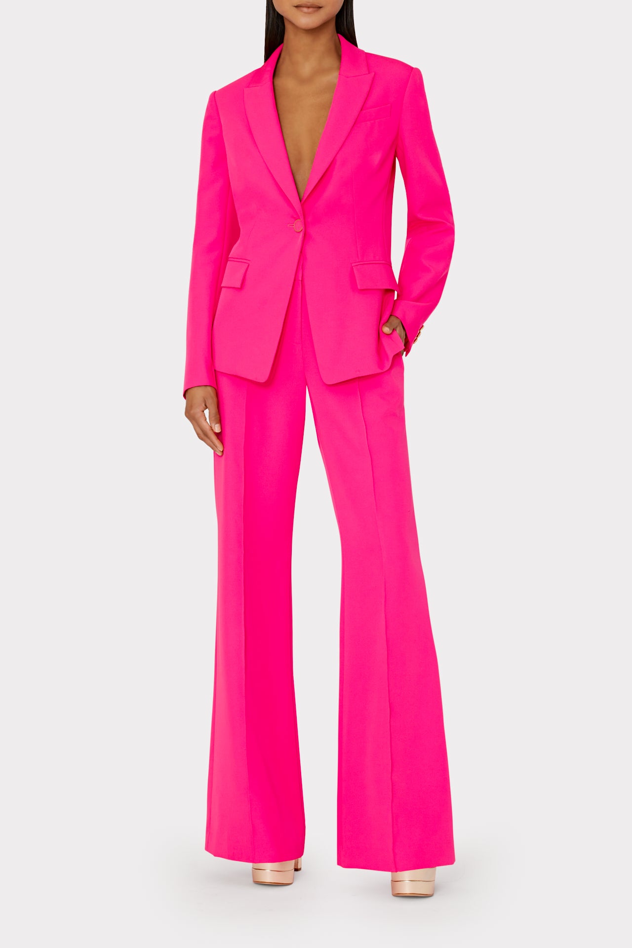 Nash Cady Wide Leg Pants in Milly Pink Nash Cady Wide Leg Pants in Milly Pink