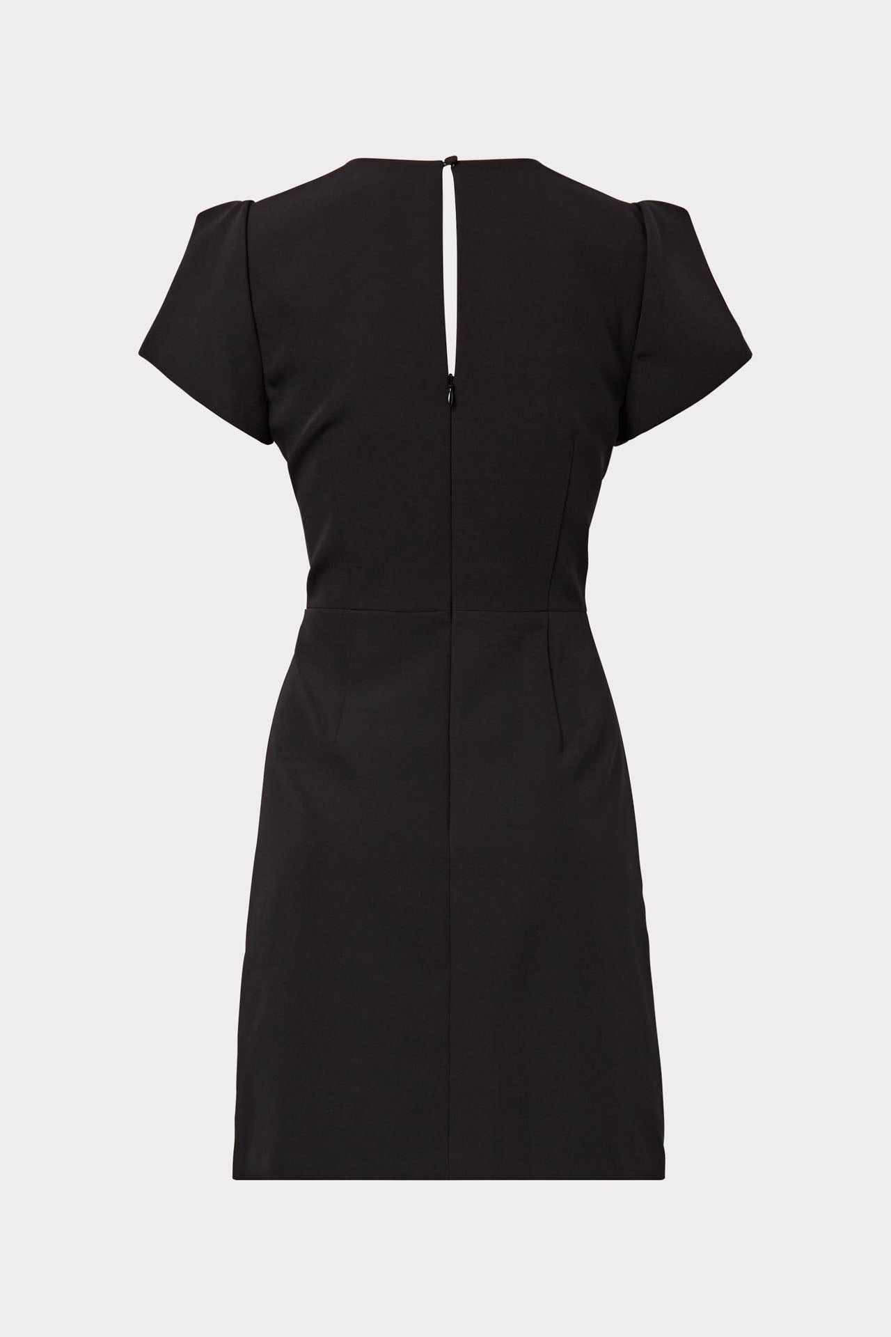 Reizende handelaar Tutor Balling Cady Atalie Short Sleeve V-Neck Mini Dress in Black | MILLY
