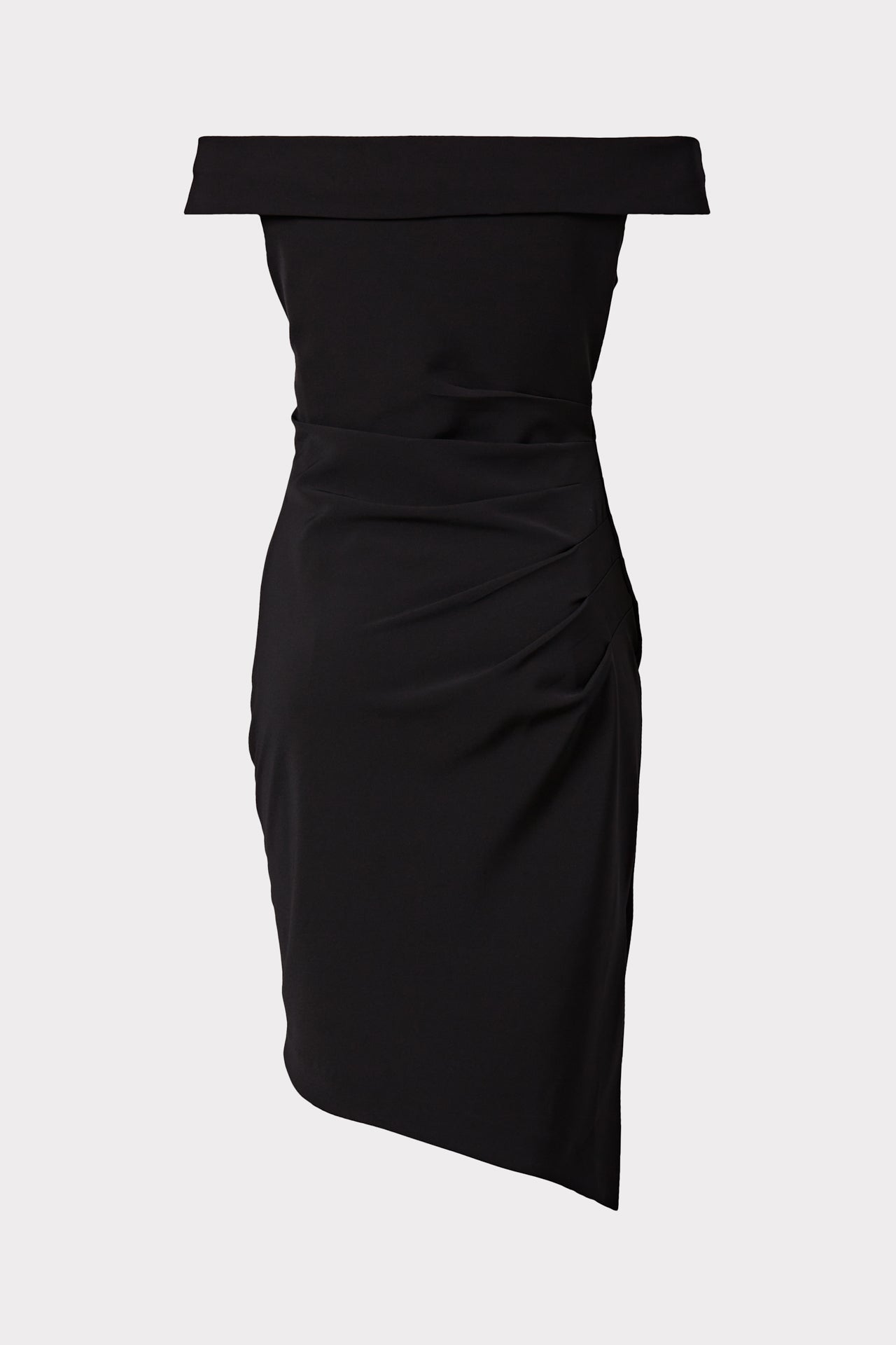Milly Women's Ally Off-The-Shoulder Midi-Dress - Black - Size 10 Milly Women's Ally Off-The-Shoulder Midi-Dress - Black - Size 10
