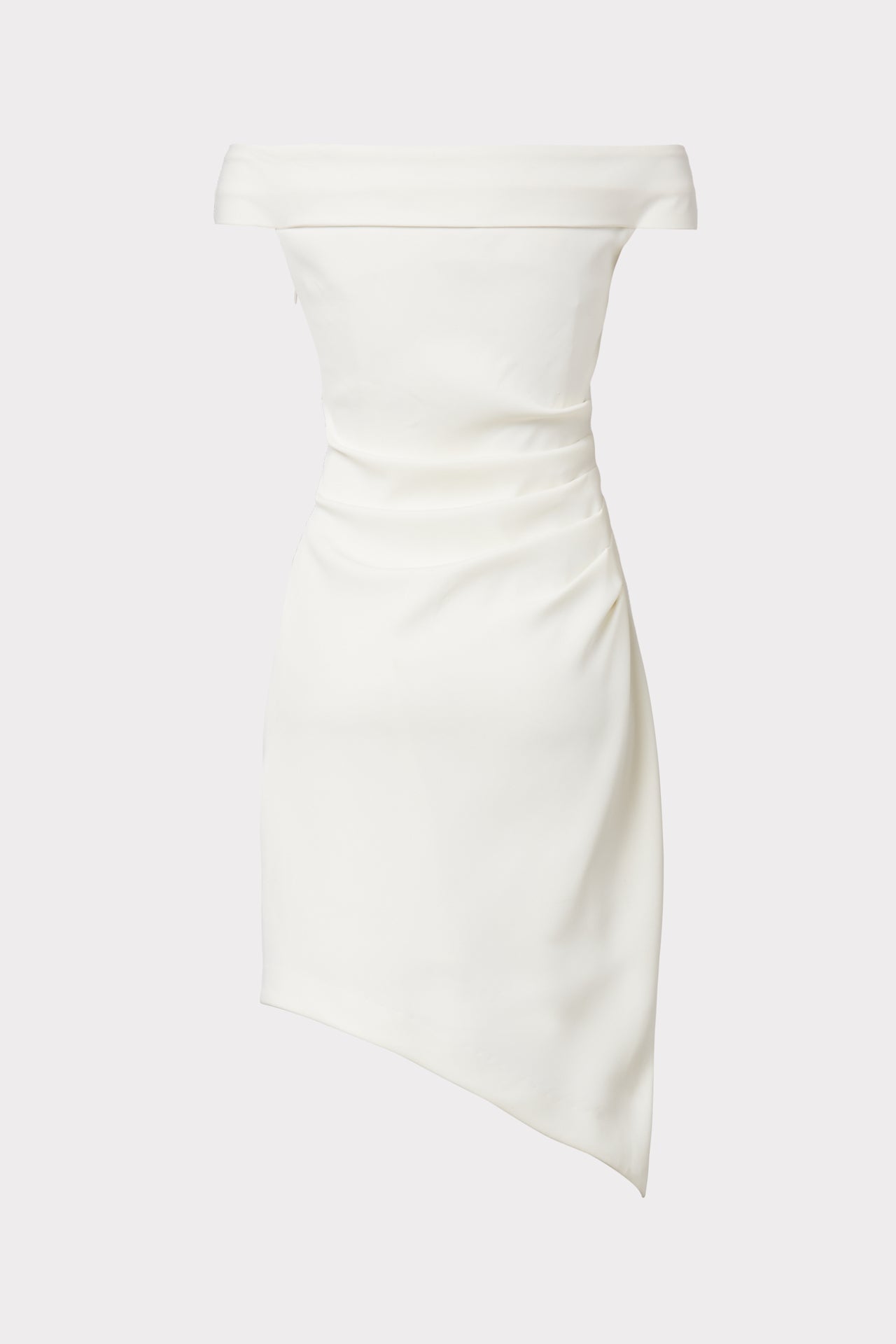 Milly Women's Ally Off-The-Shoulder Midi-Dress - Ecru - Size 0 Milly Women's Ally Off-The-Shoulder Midi-Dress - Ecru - Size 0