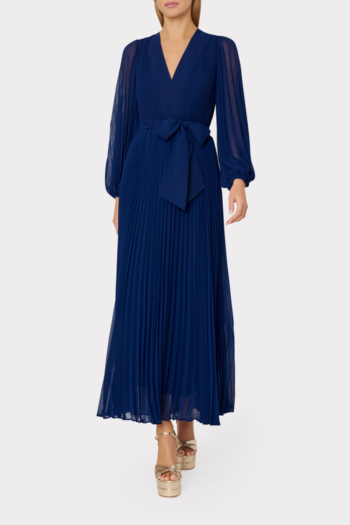 Nadie Pleated Maxi Dress