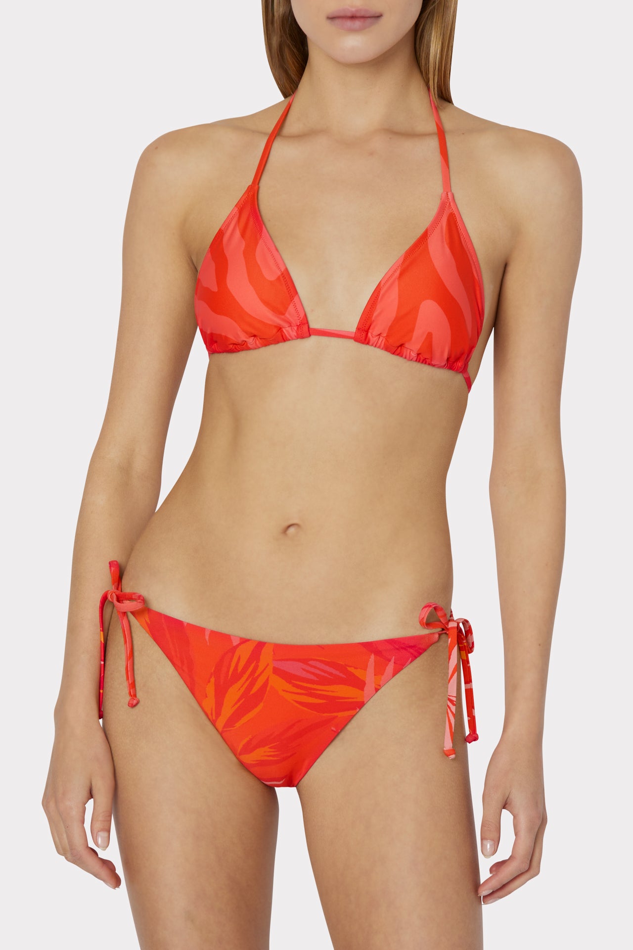 Tropical Palm Print Bikini Bottom