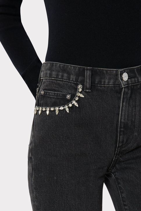Hali Crystal Embellished Jeans