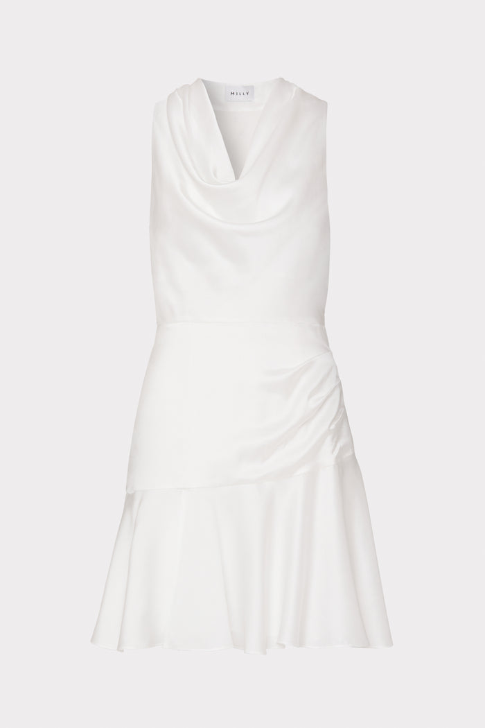 Nia Satin Cowl Dress