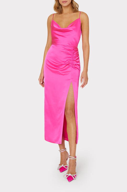 Lilliana Slip Dress Milly Pink Image 2 of 4