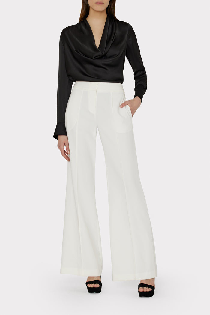 Nancy Satin Cowl Top