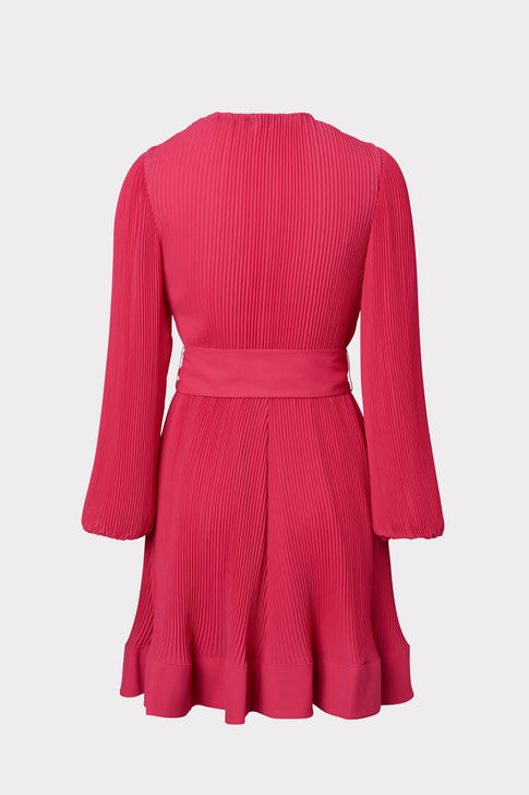 Liv Pleated Dress Milly Pink Image 4 of 4