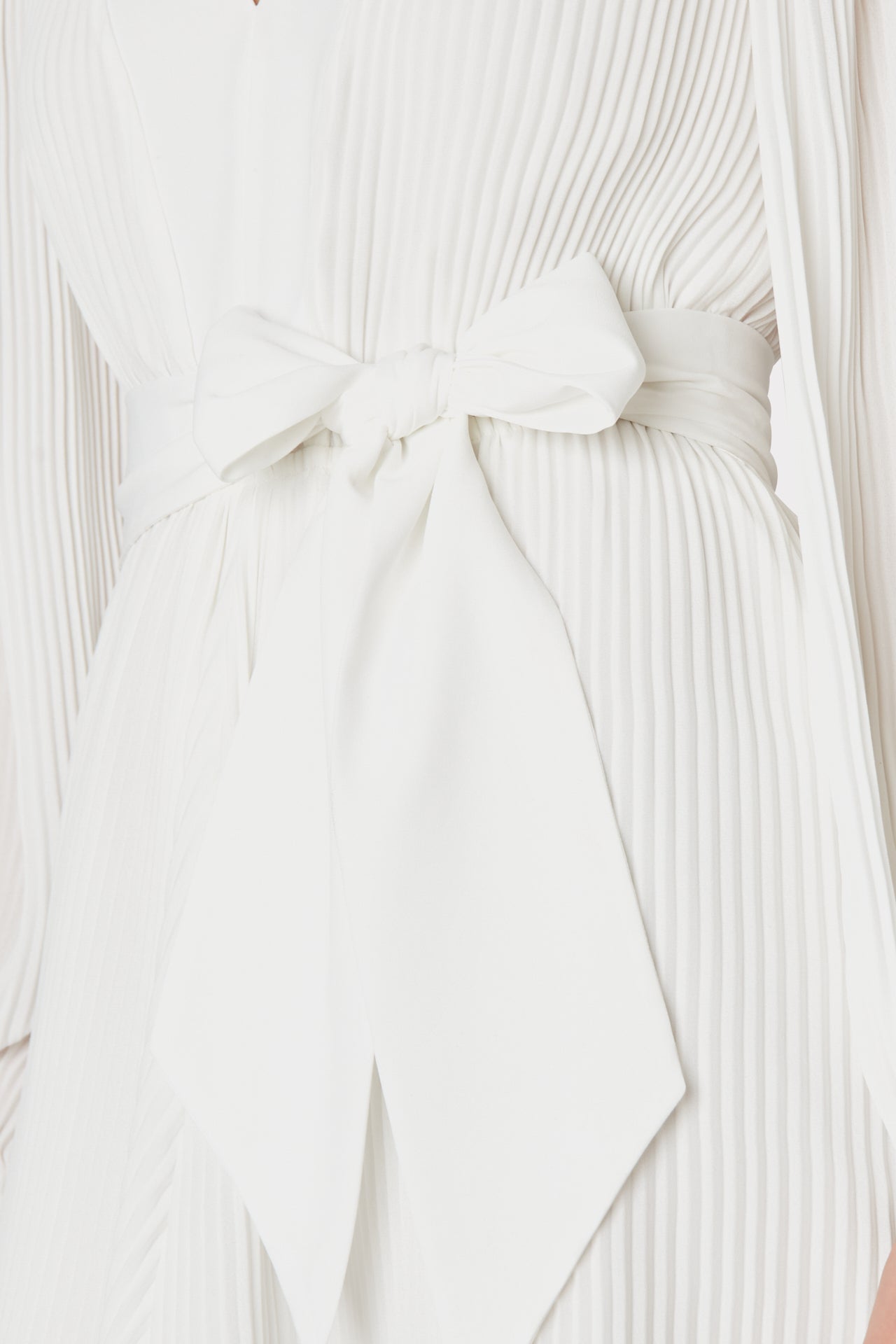 Milly Women's Liv Belted Pleated Dress - White