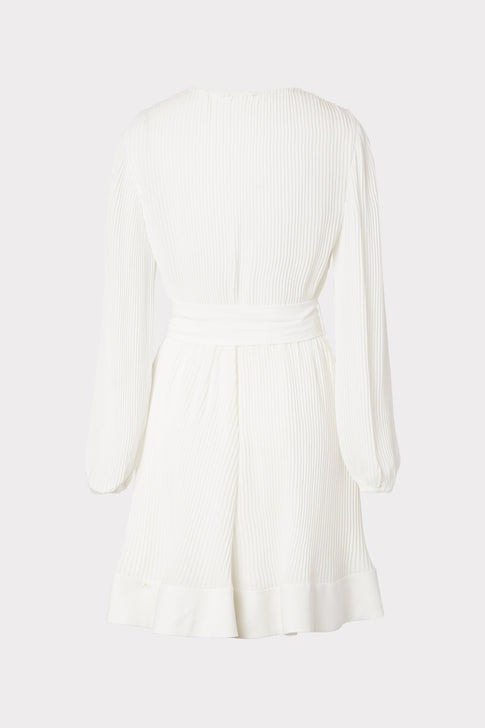 Liv Pleated Dress White Image 4 of 4