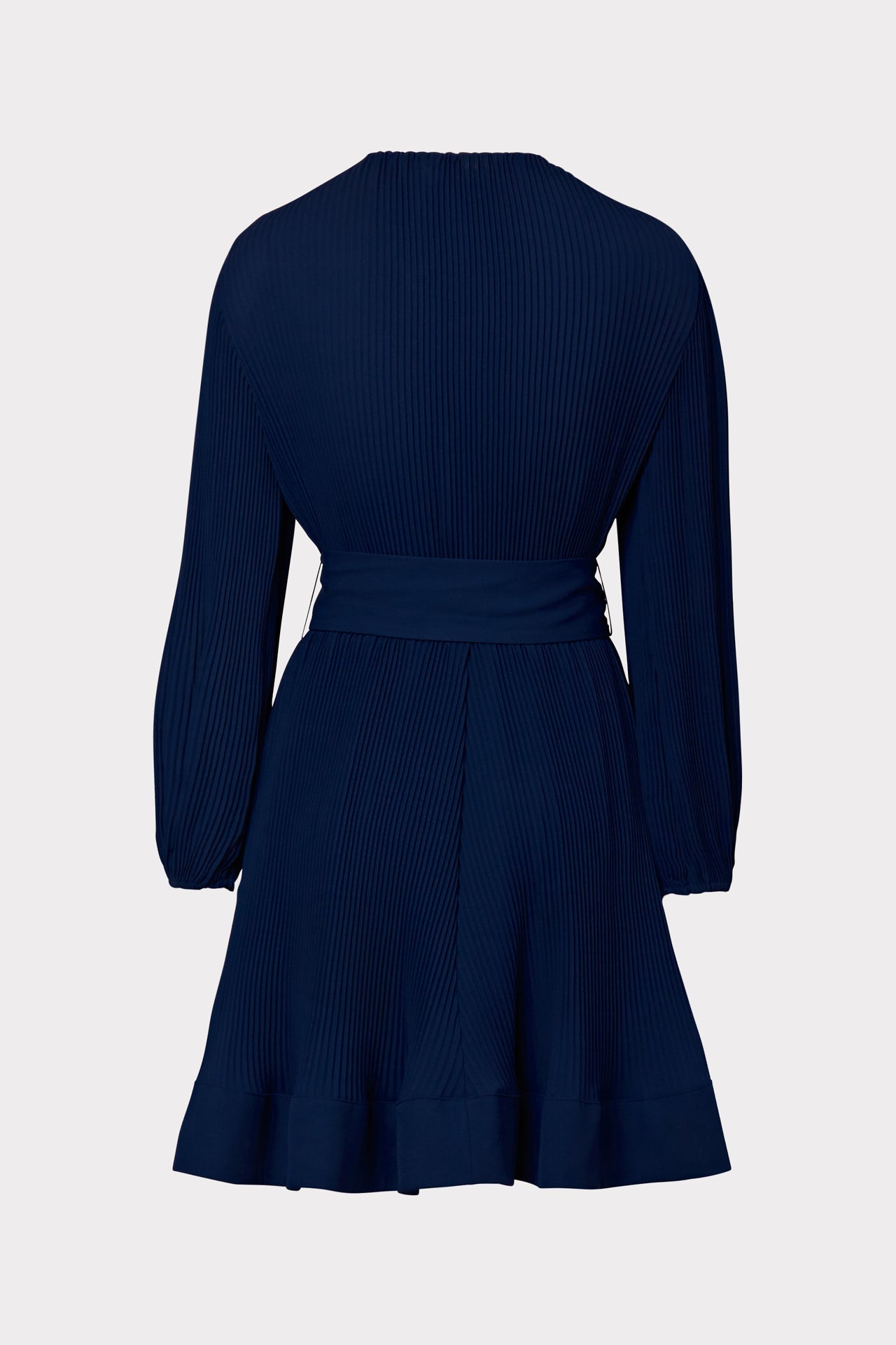 Milly Women's Liv Belted Pleated Dress - Blue - Size 4
